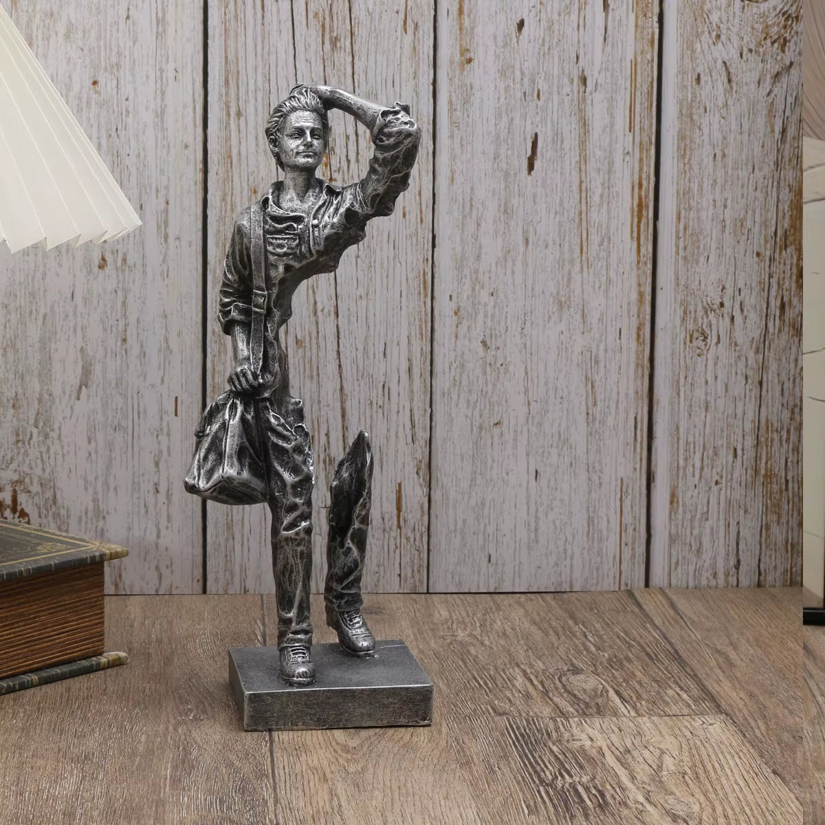 Traveler Sculpture - Abstract Resin Decorative Accent for Home and Office, Suitable for Indoor and Outdoor Use