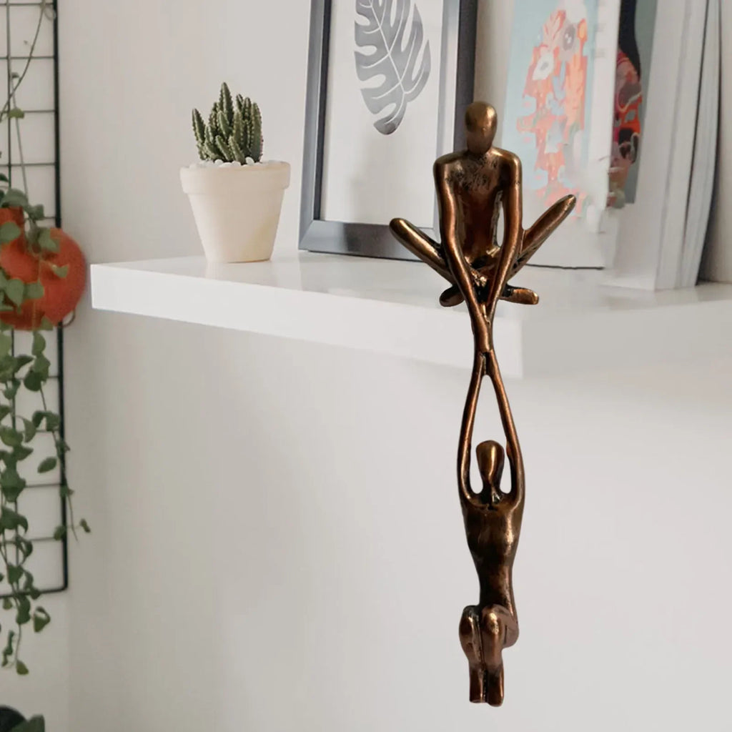 Dancing Couple Figurine Sculpture - Elegant Home and Desktop Decor