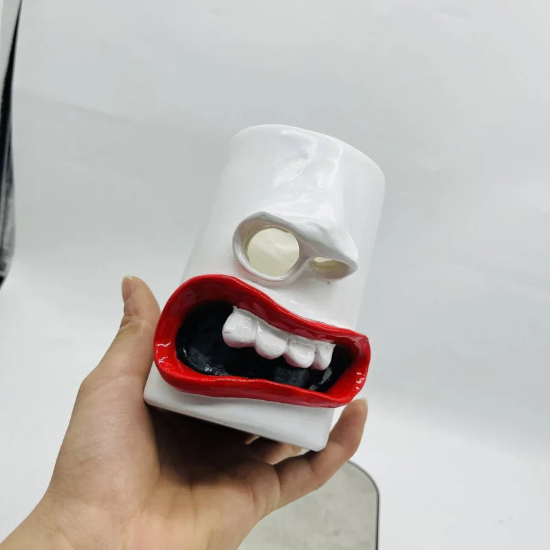 Humorous Tissue Holder with Decorative Design