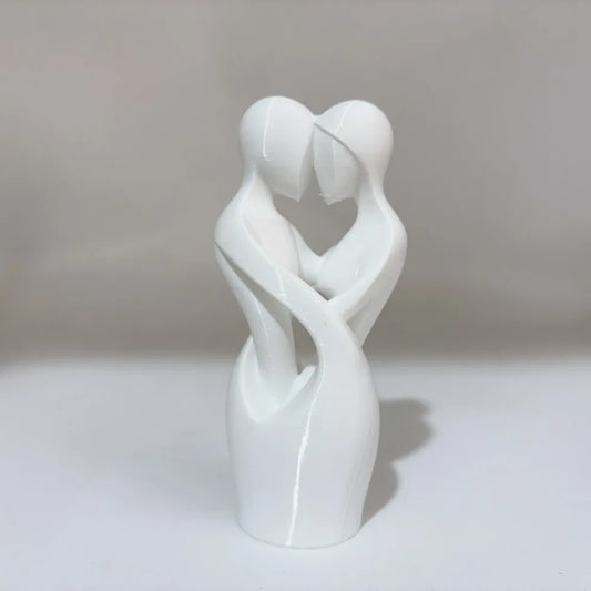 Intertwined Lovers Sculptures - Modern Minimalist Embrace for Valentine's Day Home Décor