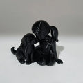 Elegant Sculpture of a Girl with Her Puppy - Charming Décor for Living Room and Office, Ideal Commemorative Gift for Pet Lovers