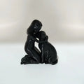Friendship Sculpture Featuring a Young Girl and Puppy, Ideal for Home Office, Study, Bookshelf, Living Room, and Pet Enthusiast Gift