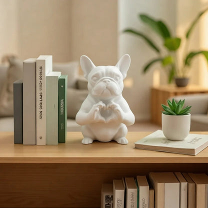 Adorable Resin Dog Statue - Ideal for Home, Office, and Holiday Decor; Perfect Gift for Family and Friends