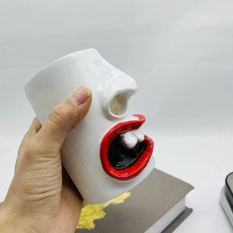 Humorous Tissue Holder with Decorative Design