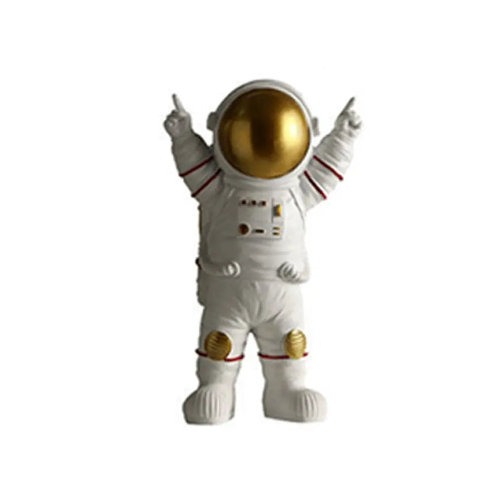 Cosmonaut Miniature Statues - Decorative Astronaut Figurines and Moon Sculptures for Home Decor Gifts