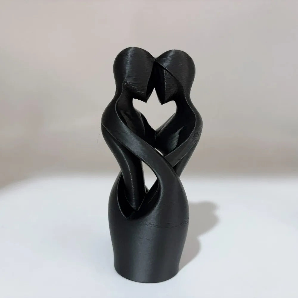 Intertwined Lovers Sculptures - Modern Minimalist Embrace for Valentine's Day Home Décor