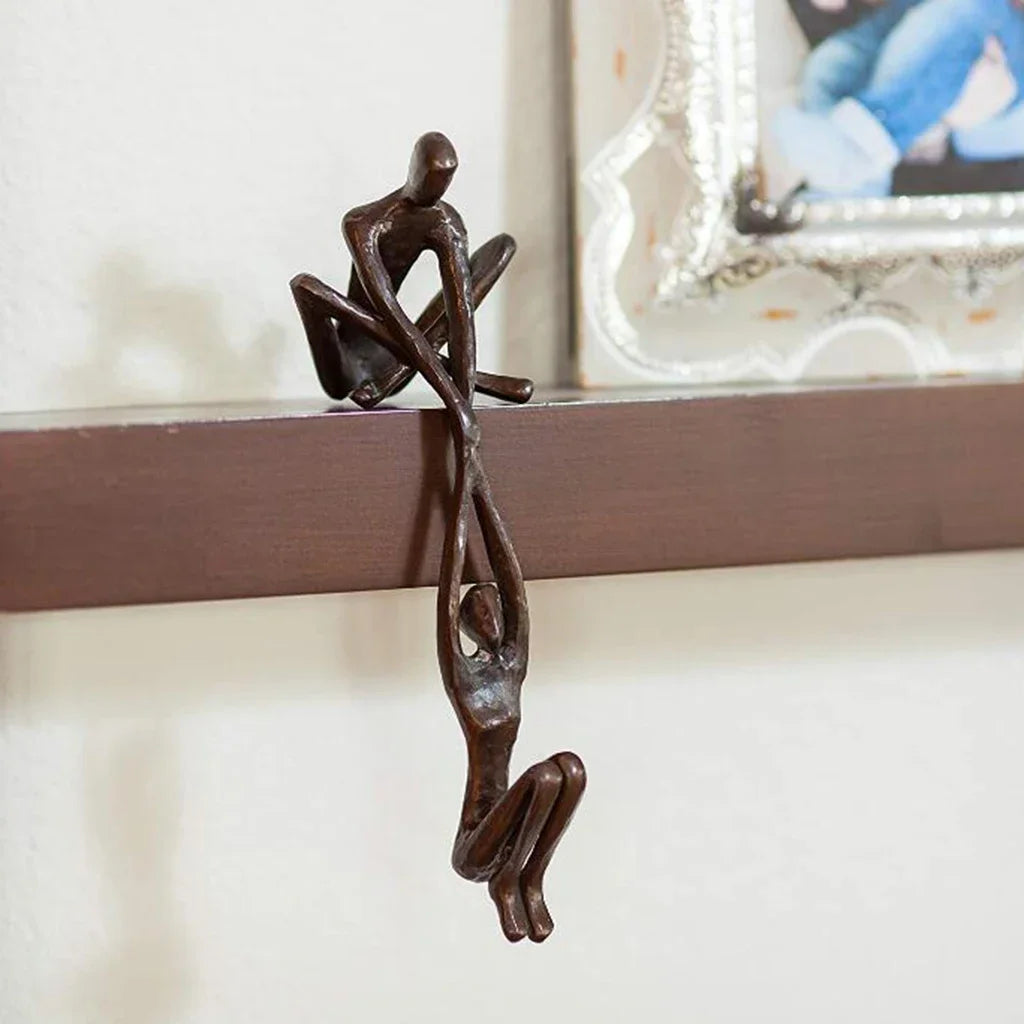 Dancing Couple Figurine Sculpture - Elegant Home and Desktop Decor