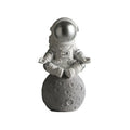 Cosmonaut Miniature Statues - Decorative Astronaut Figurines and Moon Sculptures for Home Decor Gifts