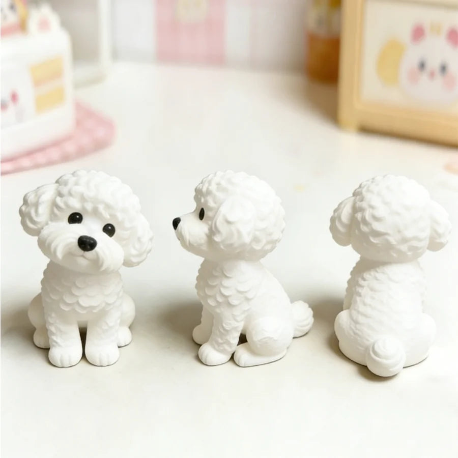 Adorable Miniature Dog Figurines for Home and Office Decor, Wedding Supplies, and Scene Decoration