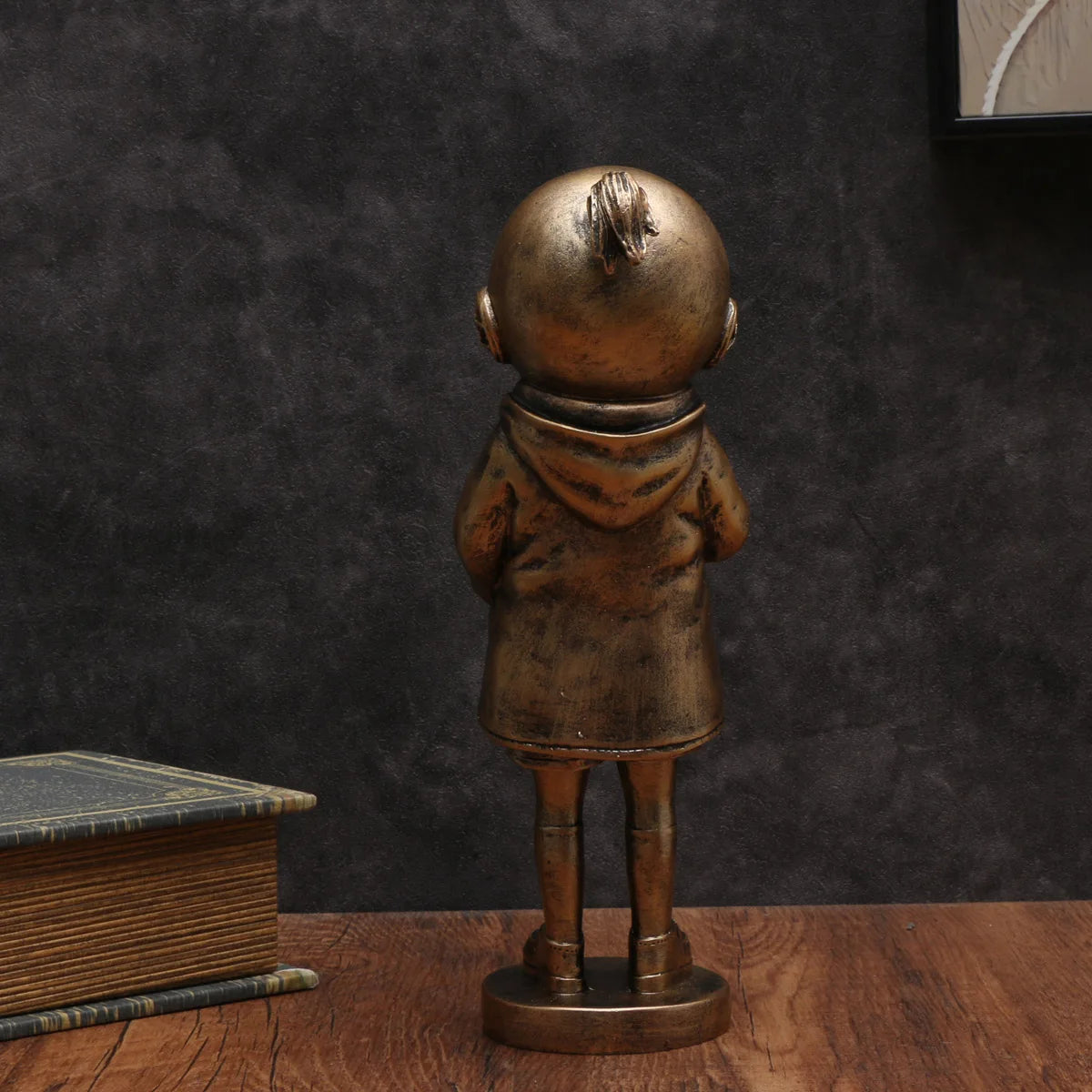 Creative Bronze Banksy Deep Sea Diver Sculpture - Doodle Master of Loneliness and Communication Home Decor