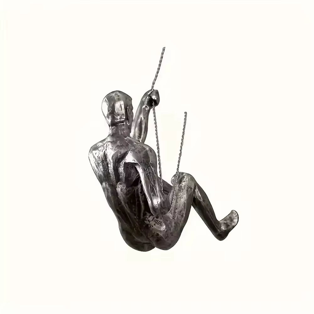 Climbing Man Series Wall Sculpture - Unique Retro Pendant for Party Decoration and Gifting