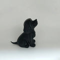 Elegant Carved Puppy Sitting Ornament for Home and Office Decor, Ideal for Christmas and Birthday Gifting