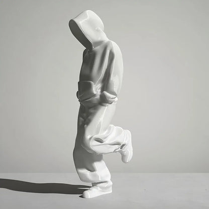 Faceless Thinker Model Set (1 or 2 Pieces) – Black & White Decorative Accent for Computer Desks and Hallway Displays