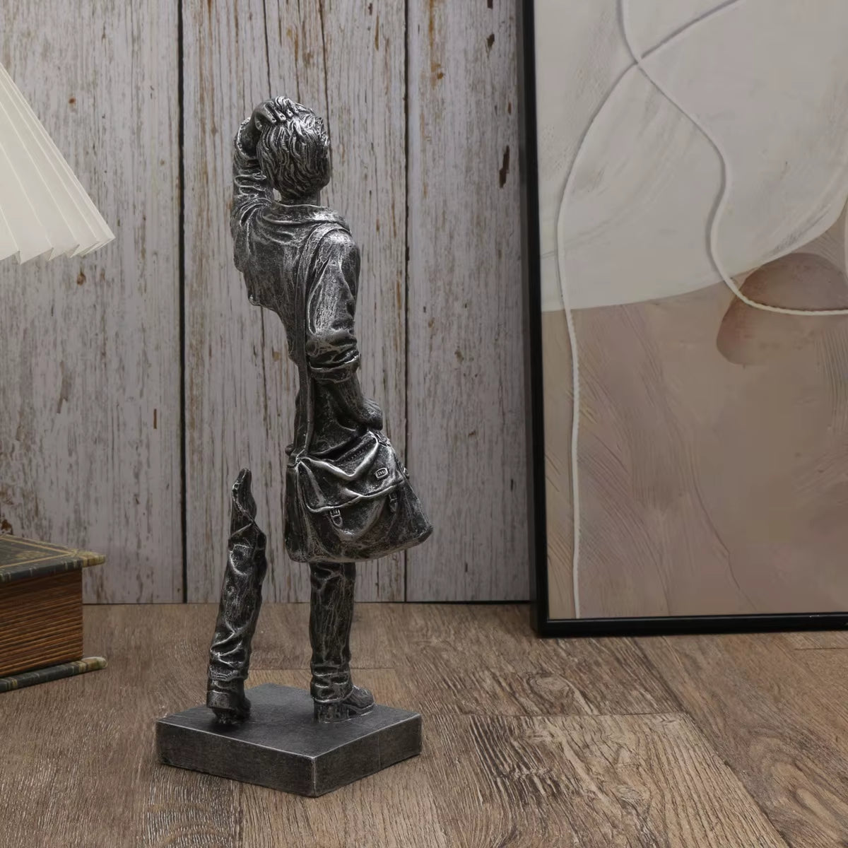 Traveler Sculpture - Abstract Resin Decorative Accent for Home and Office, Suitable for Indoor and Outdoor Use