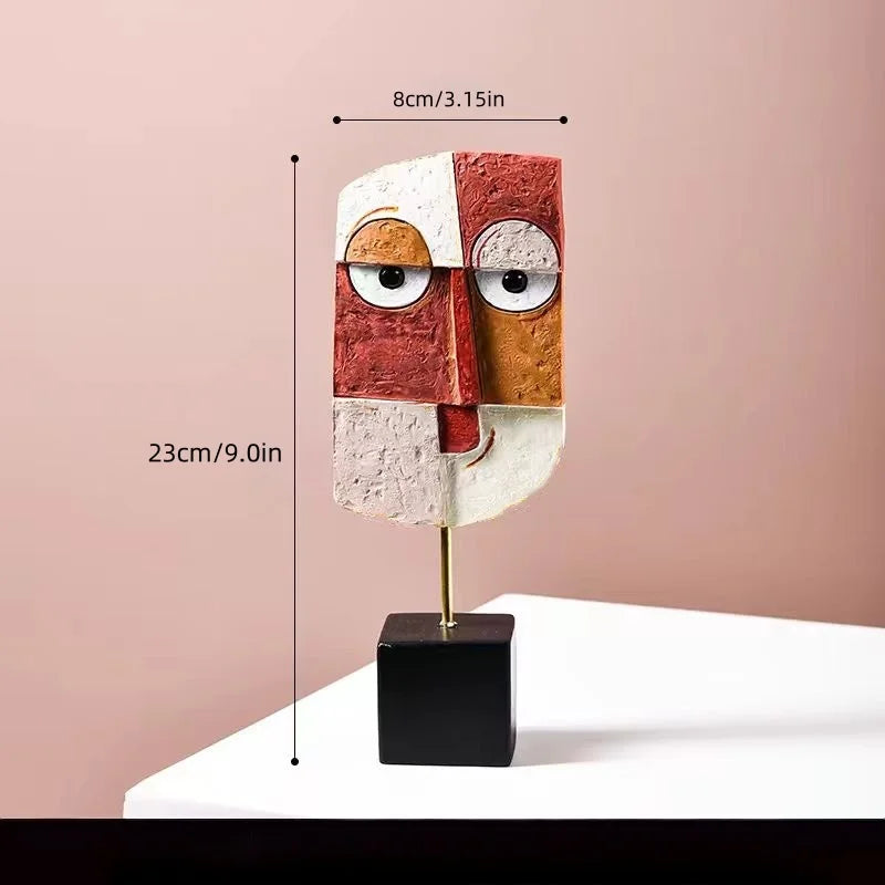 Abstract Figurative Decorative Art Piece for Living Room TV Cabinet or Bar - Premium Home Decor
