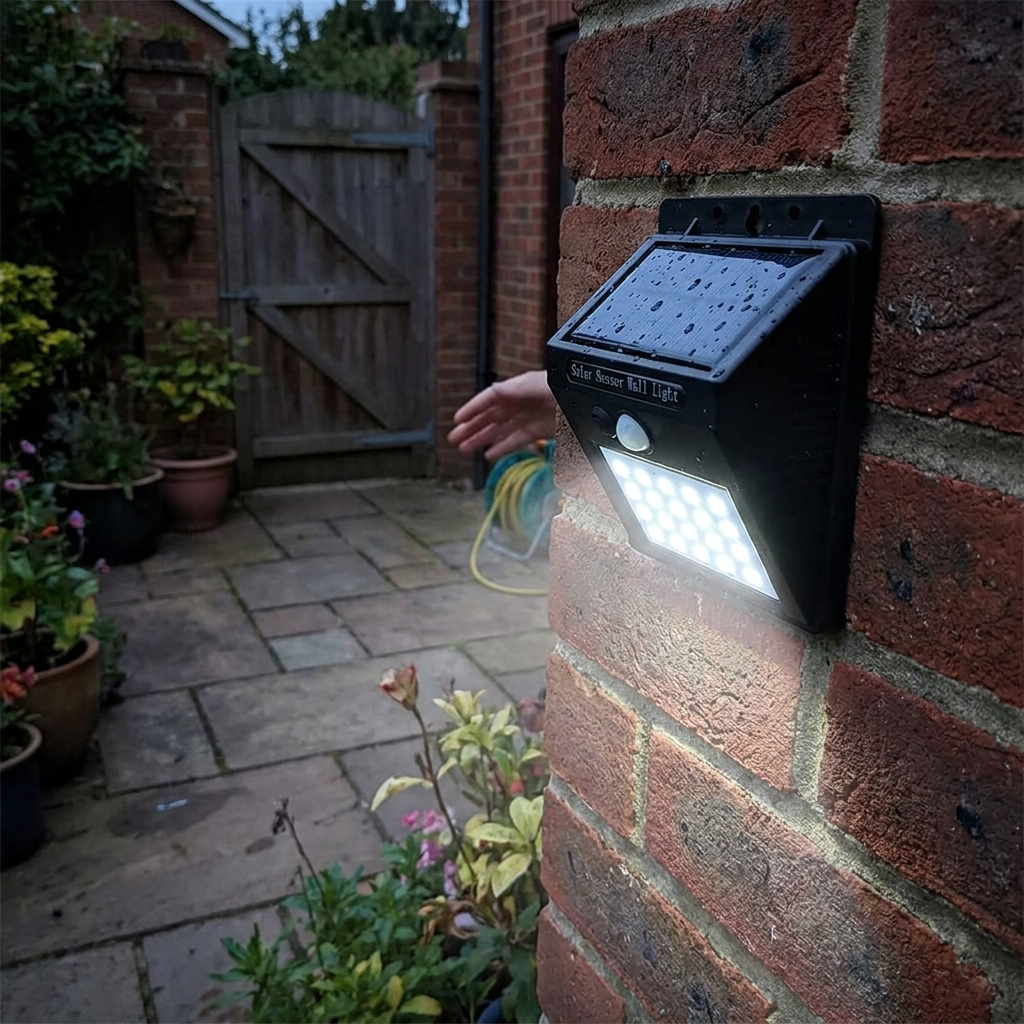 Solar Wall Light with Motion Sensor