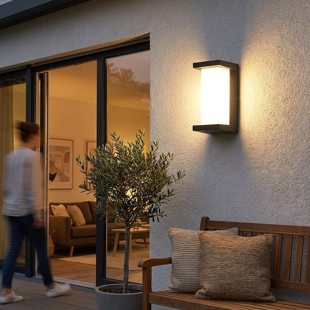 LED Outdoor Wall Light with Motion Sensor