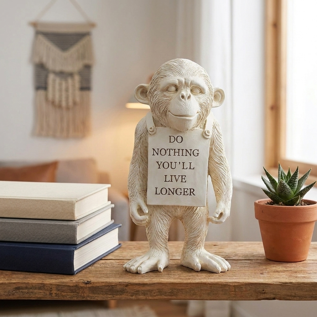 Monkey Gorilla Sculpture White variant