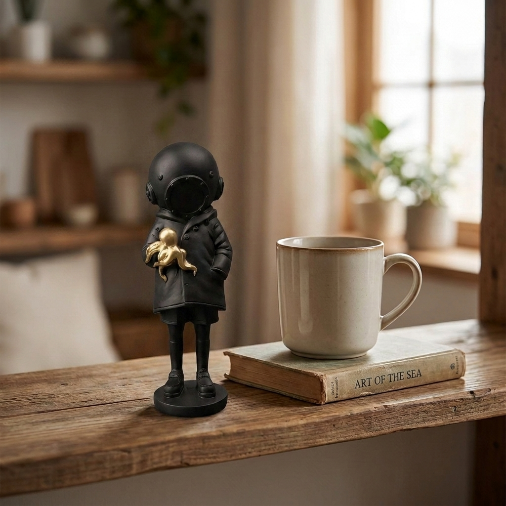 Banksy Deepsea Girl Figurine Black variant