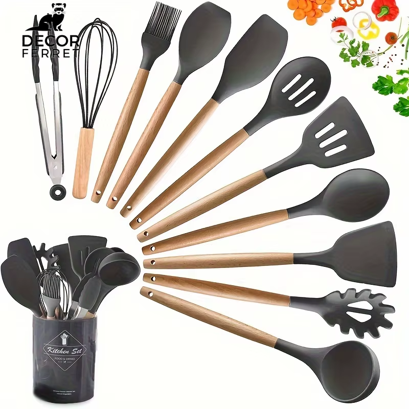 12-Piece Silicone Kitchen Utensil Set