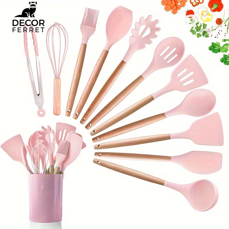12-Piece Silicone Kitchen Utensil Set