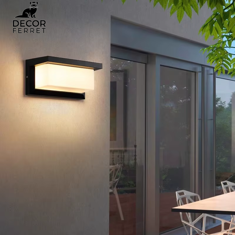 LED Outdoor Wall Light with Motion Sensor - Waterproof Porch and Garden Lighting