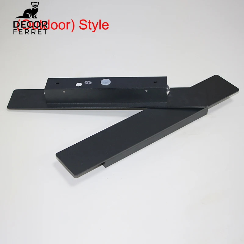 Waterproof LED Aluminum Wall Lamp for Outdoor and Bedroom Lighting, Available in 6W and 18W, Black Finish
