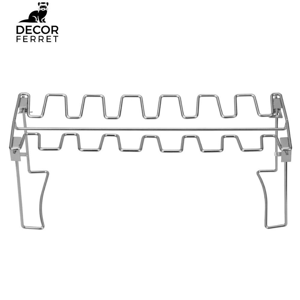 Non-Stick Stainless Steel Grilling BBQ Roast Rack Roast Chicken Leg Rack