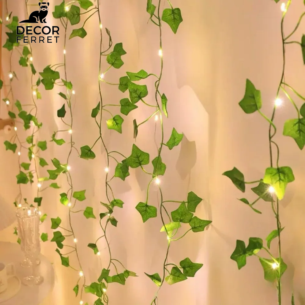 3M 100 LED USB Ivy Leaf Curtain String Lights for Indoor and Outdoor Decor