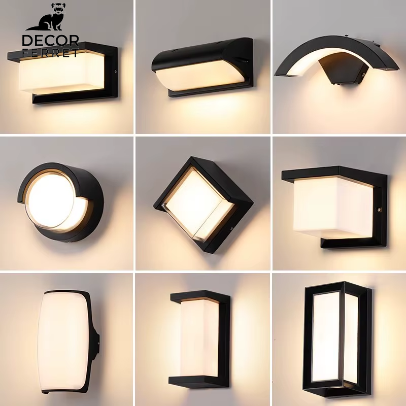 LED Outdoor Wall Light with Motion Sensor - Waterproof Porch and Garden Lighting