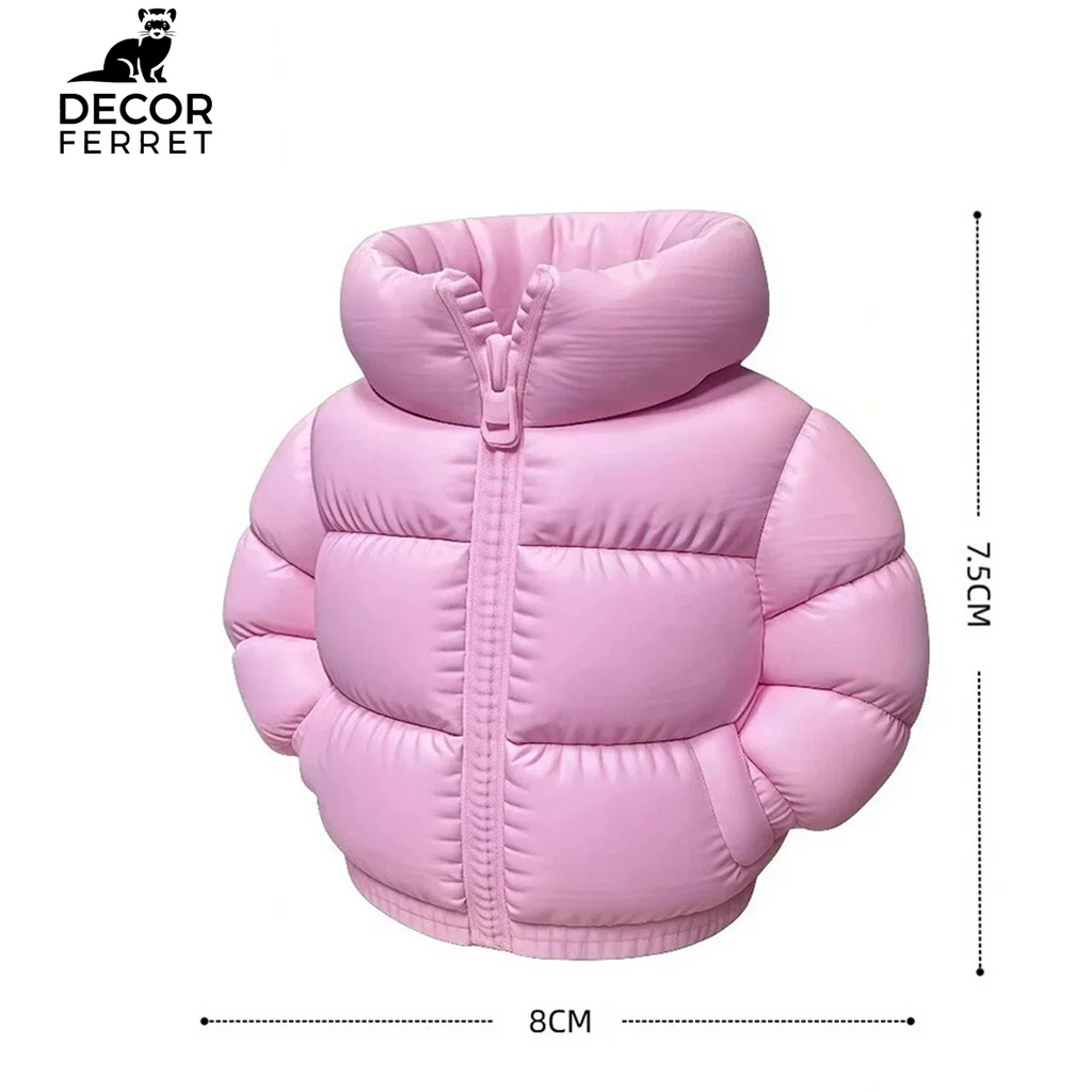 Cute 3D Printed down Jacket Design Pen Holder Creative Storage Desk Decoration Creative Desktop Storage Organizer