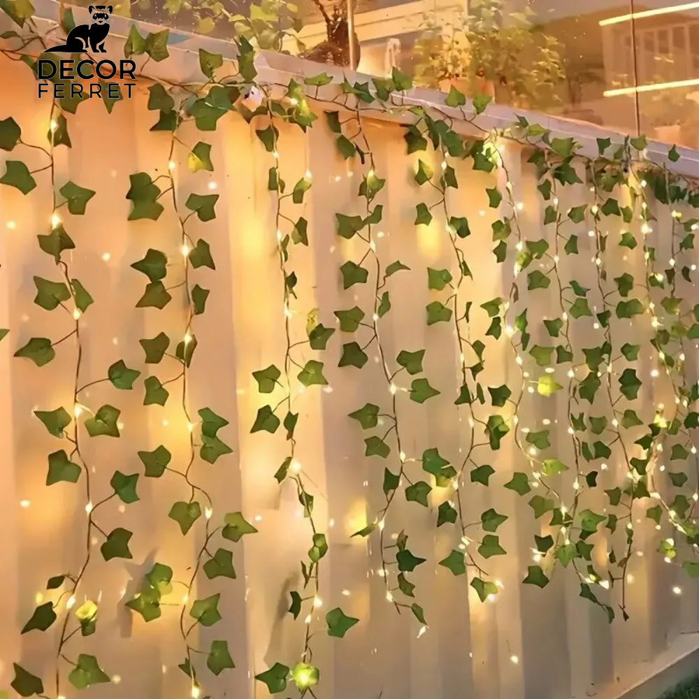 3M 100 LED USB Ivy Leaf Curtain String Lights for Indoor and Outdoor Decor